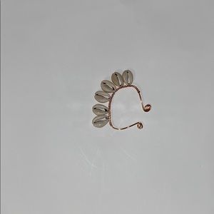 Cow shell ear cuff earrings